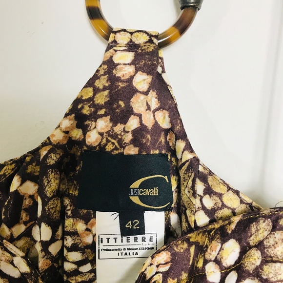 Just Cavalli Snake Skin Printed spaghetti dress - Picture 7 of 8